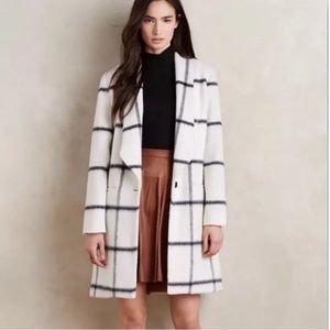 Anthropologie Elevenses Wool Mohair Coat, Size 6